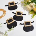 thumbnail image 4 of 2 Pairs Colonial Shoe Buckle Accessories Black & Gold Shoe Buckles Colonial Shoe Covers PU Leather Colonial Shoe Buckles Historical Gold Shoe Buckles Costume Accessory for Men Women, 4 of 7