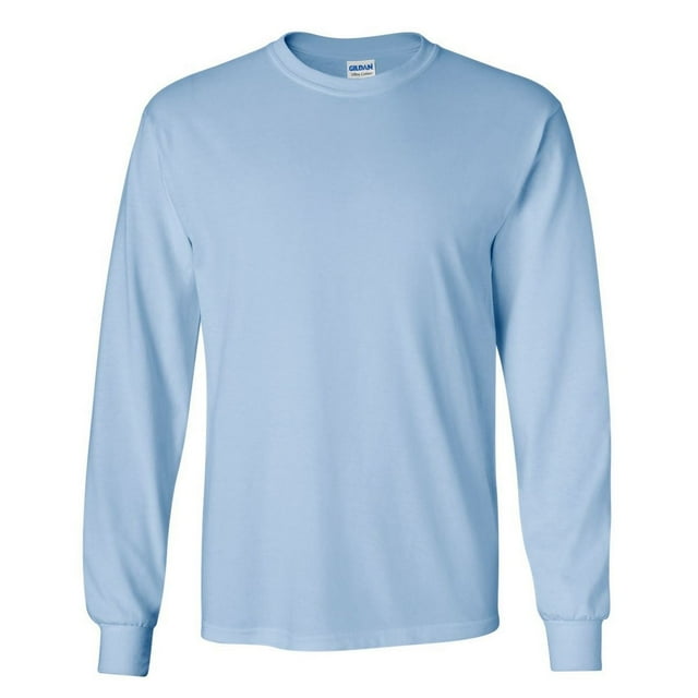 Gildan T-Shirt à Manches Longues en Coton Ultra Uni à Col Ras du Cou pour Hommes