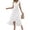 White, variant on Sleeveless V-Neck Wrap Midi Sundress - Summer Dresses for Women 2025 Casual Dress with Ruffled Hem & Self-Tie Belt for Garden Occasions White XL