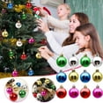 thumbnail image 2 of Cheapark 12 Pcs 1.2 Inch (3cm) Mixed-Color Christmas Balls - Hanging Ornaments For Home Christmas Tree, Festive Holiday Decor, 2 of 8