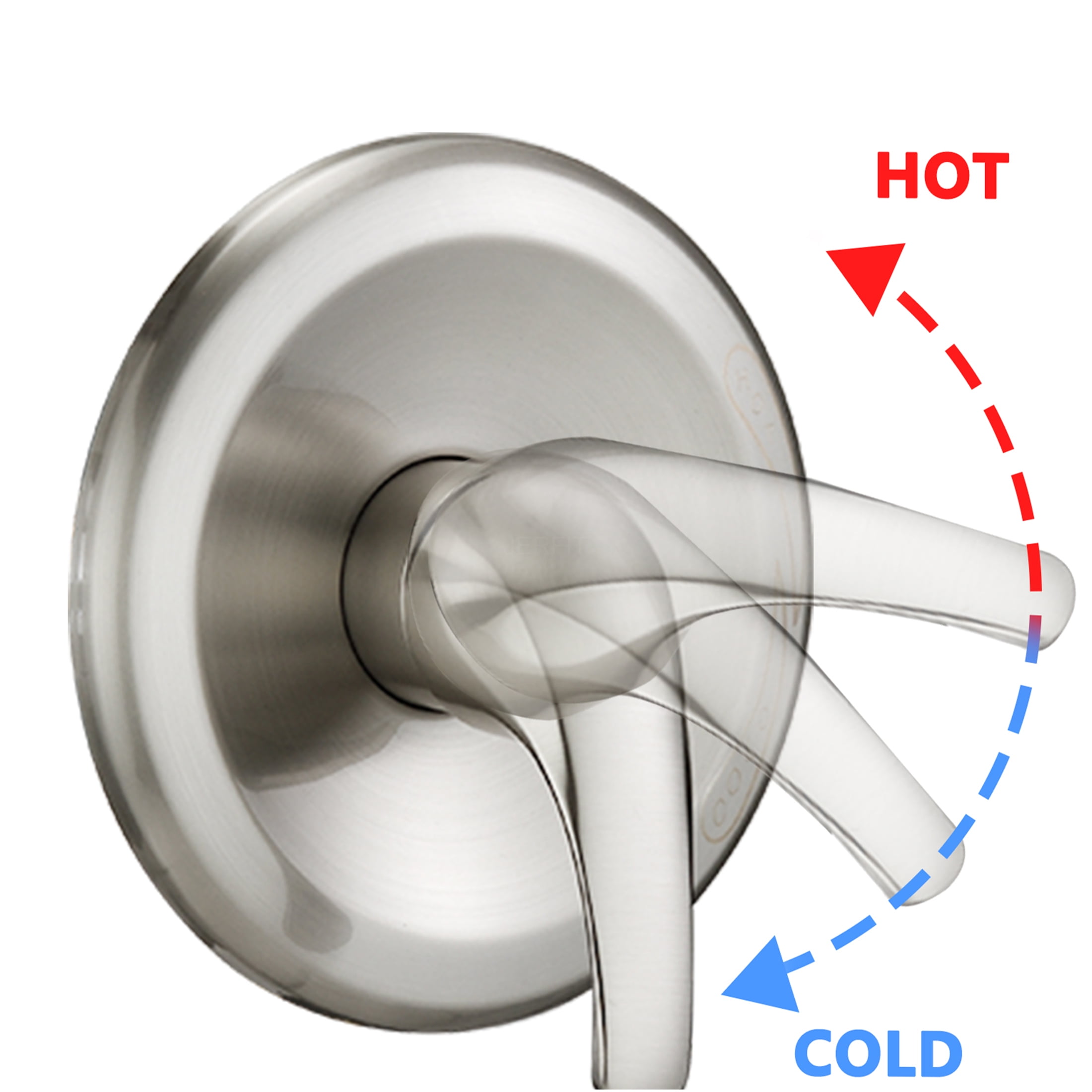 JERFIT Dual Shower Head System with Slide Bar, 7-Setting Brushed Nickel Rain Shower Combo, No-Drill Spa Set with Rough-in Valve