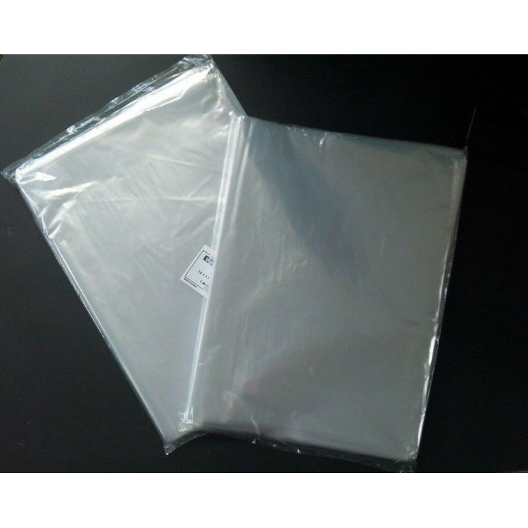 CLEAR POLY BAGS Large Plastic Packaging Open Flat Packing 25 50