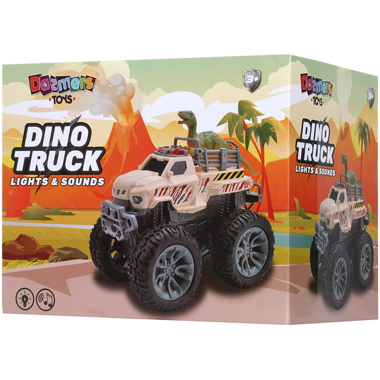  Dazmers Dinosaur Transport Monster Trucks Carrier with Lights  and Sounds, Dino Truck Transporter Vehicle Toy, Jurassic Park Toys, Dinosaur  Trucks for Boys 3 to 5 Years, : Toys & Games