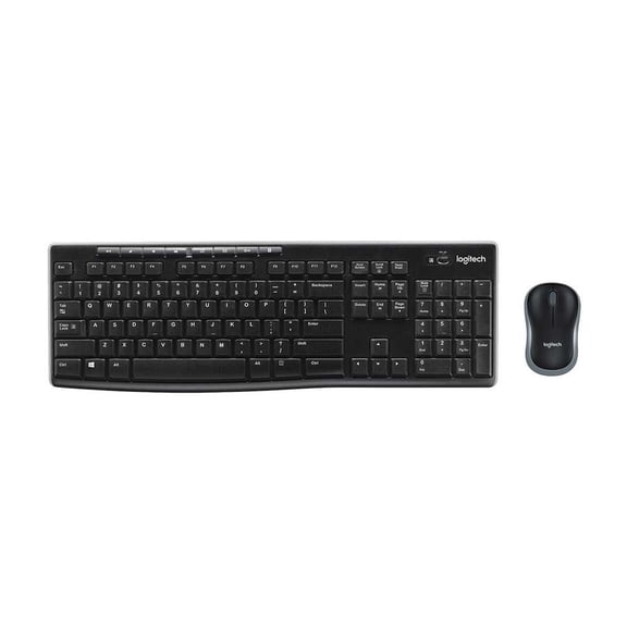 Paquete teclado y mouse Logitech inalámbrico MK270