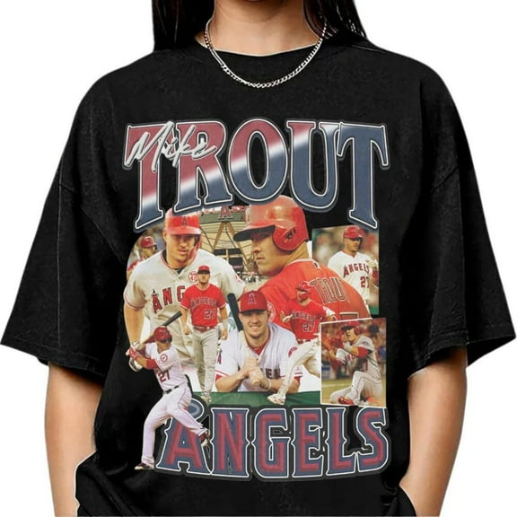 Mike Trout Tshirt, Comfort Colors Baseball Tee, Angels Team Shirt