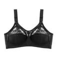 thumbnail image 3 of Ohufall Women's Lace Bras Underwire Wide Straps Fashion Backless Bra Thin Breathable Push-Up Support Daily Underwear, 3 of 5