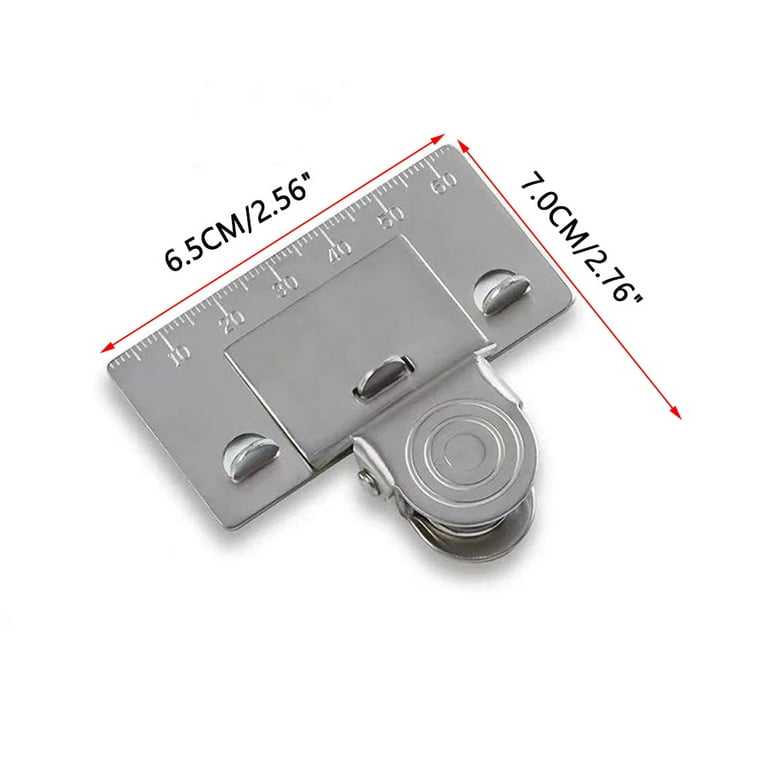 BE-TOOL 2PCS Measuring Tape Clip Stainless Steel Measuring Scale