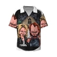 thumbnail image 6 of Saiise Chucky Az Mens Front Pocket Hawaiian Shirts Casual Floral Shirts Short Sleeve Button Down Beach Tropical Shirts, 6 of 6