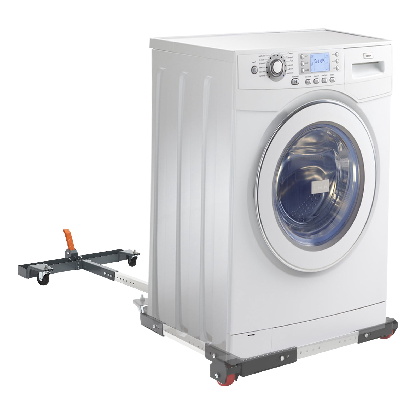 Adjustable Mobile Base for Easy Moving of Appliances, Heavy-duty Design with Foot Brake, 200lbs Load Capacity for Household and Mechanical Devices