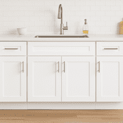 Design House Brookings Ready to Assemble Shaker Sink Base Kitchen Cabinet (33 x 34.5 x 24), Sherwin Williams® White