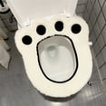 thumbnail image 4 of Fiudx Ofertas de la semana Cojín para asiento de inodoro para el hogar, funda tejida para asiento de inodoro de uso Universal, cojín lavable para asiento de inodoro en forma de O, 4 of 6