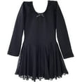 thumbnail image 2 of Dancina Long Sleeve Ballet Skirted Leotard for Toddlers & Girls – Soft & Stretchy Ballet Dress for Dance Class & Recitals, 2 of 4