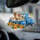 thumbnail image 2 of Perros Lindos Coche Colgante Ornamento Creativo Girasol Perro Colgante Encanto Decoración Coche Colgante Coches Accesorios Cateissary PT002281-03, 2 of 6