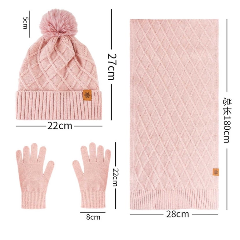 Anhility Winter Beanies Hat Scarf Gloves Set for Women  display picture 2