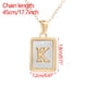 thumbnail image 3 of Collar para mujer, joyería para mujer, collar de acero inoxidable con letras para mujer, oro, titanio 26, collar con colgante inglés., 3 of 4