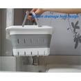 thumbnail image 3 of Carrito de baño portátil plegable de plástico MINDFARGE (gris, paquete de 2), 3 of 6