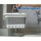 thumbnail image 3 of Carrito de baño portátil plegable de plástico MINDFARGE (gris, paquete de 2), 3 of 6