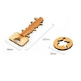 thumbnail image 5 of IQ Test Toys Intelligence Development Game Wood Burr Puzzle Unlock Key Magic Trick Kid Toy, 5 of 5