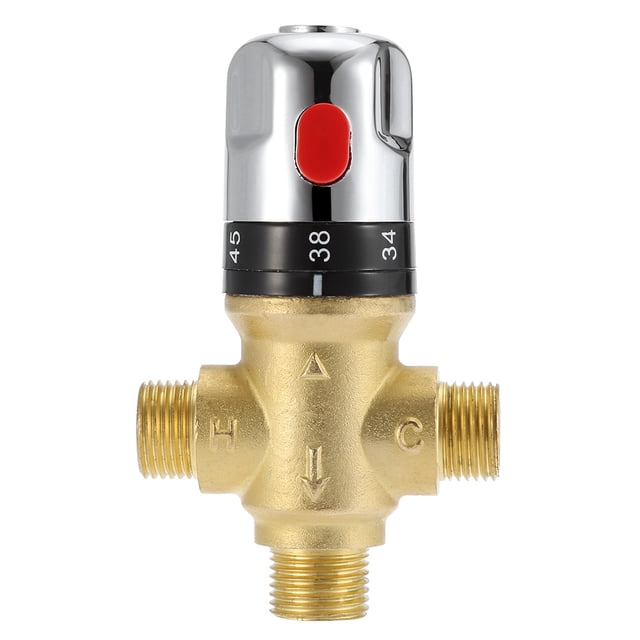 Válvula mezcladora termostática de latón, grifo de baño, válvula termostática de Control del mezclador de temperatura