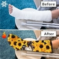 thumbnail image 7 of COEQINE Highland Cow 2 PCS Leg Cast Cover Sunflower Below The Knee Leg Cast Sleeve Short Foot Cast Cover Elastic Cast Socks Cover Outdoor Protection Leg Cover After Surgery Gifts Small, 7 of 7
