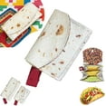thumbnail image 2 of Burrito Wallet with Foil Bag: Burrito Purse with Zipper Pocket, Tortilla Wallet Card Holder Travel Case for Women, 2 of 9