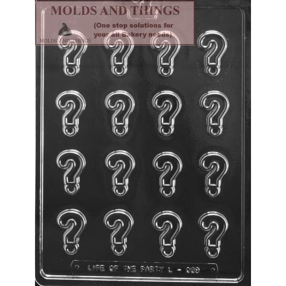 Molde Para Dulces De Chocolate Con Signo De Interrogación Con Instrucciones De Moldeado Exclusivas