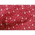 thumbnail image 4 of oneOone Cotton Cambric Bright Red Fabric Snowflake,Star & Tree Quilting Supplies Print Sewing Fabric By The Yard 56 Inch Wide, 4 of 4