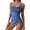 Blue, variant on One Piece Bathing Suit for Women Tummy Control Swimsuit Slimming Vintage Swimwear