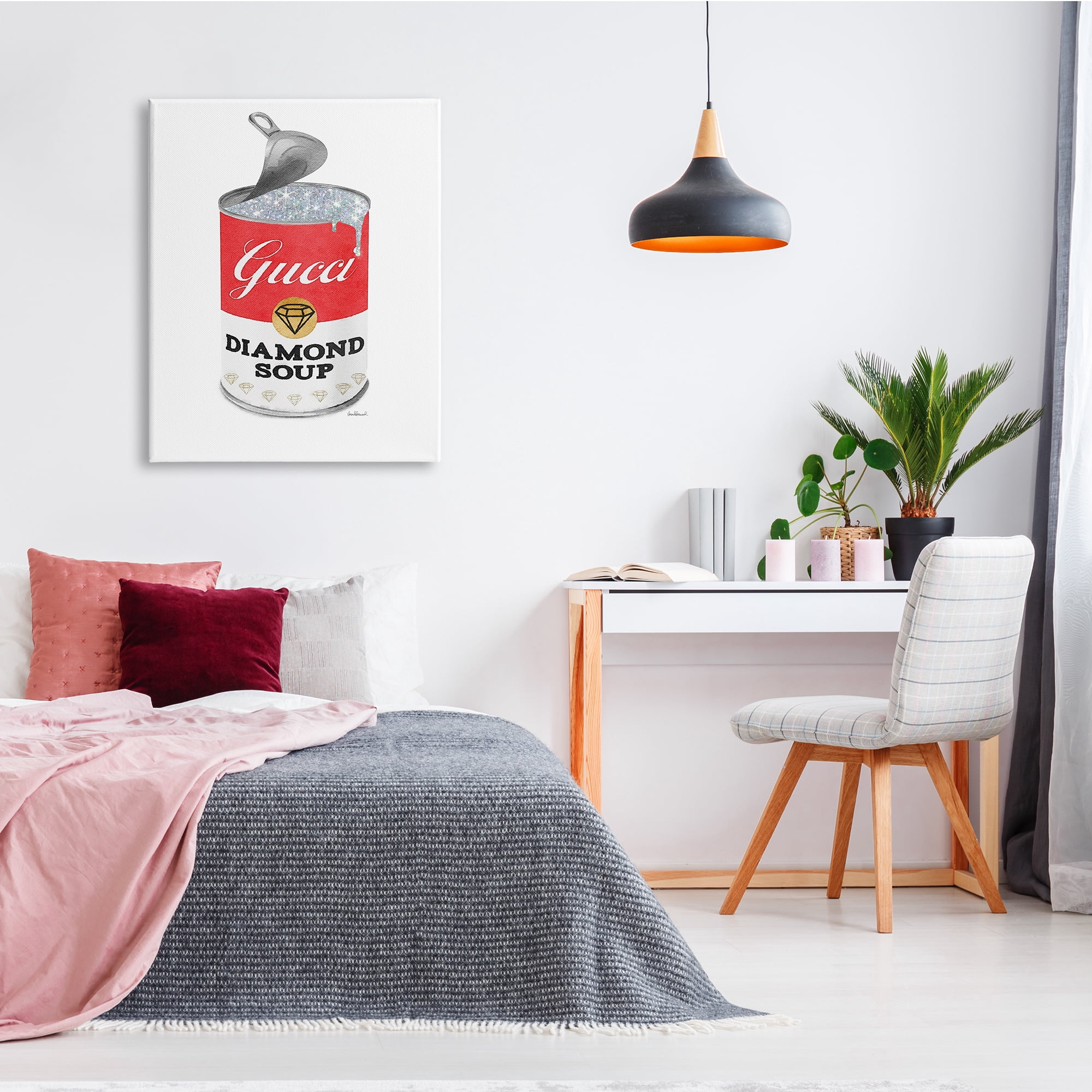Stupell Industries Glam Pop Red Soup Can Open Lid Fashion, 30 x 40, Design by Amanda Greenwood