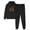 Black, variant on JURANMO 2 Piece Sets for Women Happy Halloween Sweatsuit Pumpkin Face Print Hoodie and Drawtring Elastic Waist Sweatpants Lightweight Tracksuits Flash Deals of The Day Pink XXL