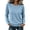 BT20_Light Blue, variant on Lumtrix Womens Fall Basic Long Sleeve Sweater Soft Knit Classic Crew Neck Sweaters Loose Fit Casual Going Out Pullover White L