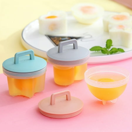 

4Pcs Egg Poacher Star Heart Flower Shape Maker - Steamer Cooking Kitchen Tool