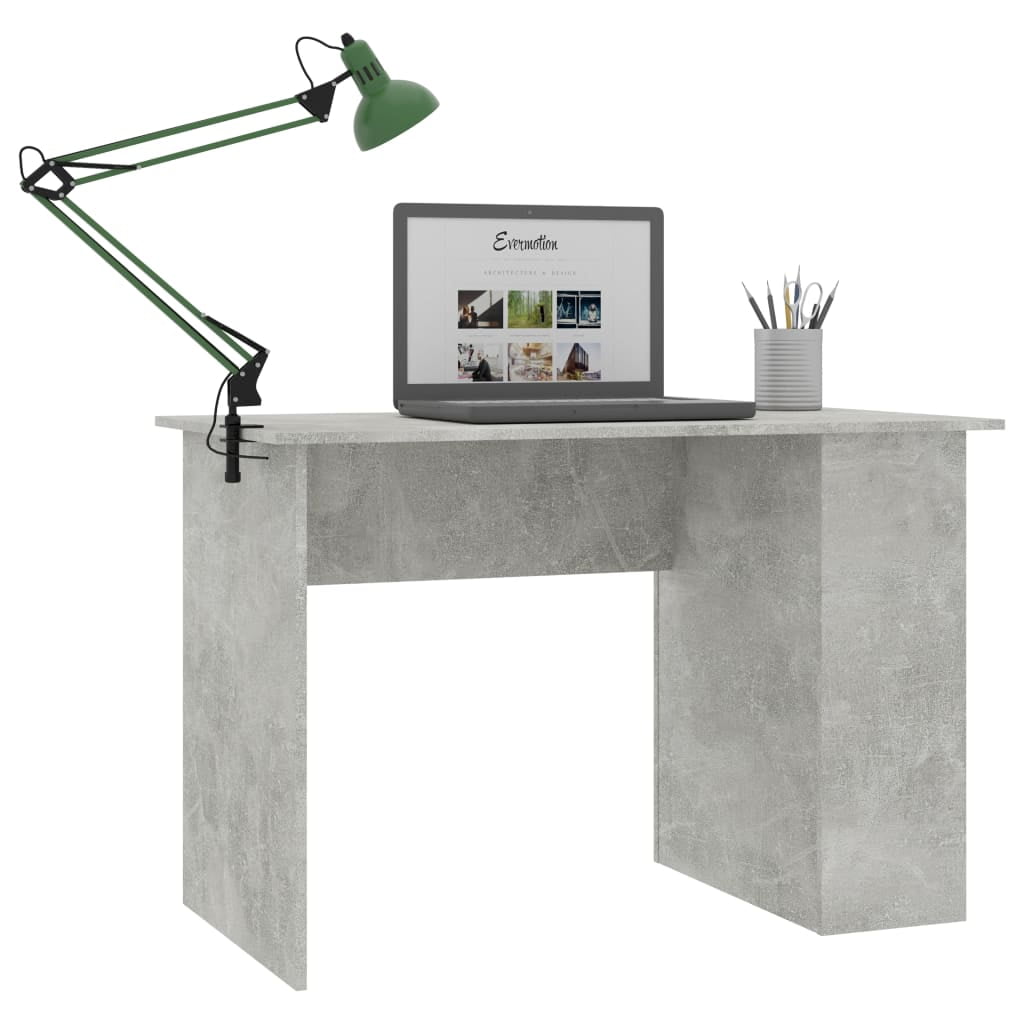 Lowestbest Light Gray Computer Desk, Small Study Writing Desk with Two Storage Shelves Lowestbest Light Gray Computer Desk, Small Study Writing Desk with Two Storage Shelves