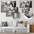 thumbnail image 4 of Designart "Monochrome Photography Winter Deer painting I" Animals Metal Art Print, 4 of 5