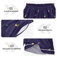 thumbnail image 5 of Women's Satin Pajama Shorts Advanced Fruit Pattern with Pockets, Elastic Waist Sleep Lounge Shorts, 5 of 7