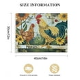 thumbnail image 3 of Feiri Farmhouse Chicken Wall Art Rooster Sunflowers Pictures Kitchen Decor Motivational Quotes Canvas Painting Rustic Country Flowers Poster Framed Artwork for Kitchen Living Room  16x12in, 3 of 6