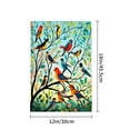 thumbnail image 4 of Amhnf Colorful Birds On Tree Garden Flag For Home Outdoor Garden Yard Decor 12x18 inch, 4 of 5