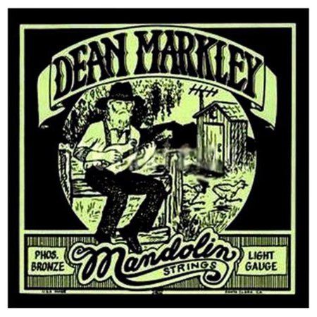 Dean Markley Phosphor Bronze Acoustic Mandolin Strings, Light, 11-37 Gauge, 4-String Set