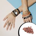 thumbnail image 4 of 100 Pièces Rondes Perles Plates avec des Trous Collier Boucle d'Oreille Bracelets Shinny DIY Poli Coloré Entretoise Perle Bijoux à la Main Ensemble pour Collier Type 10, 4 of 7