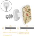 thumbnail image 2 of 4 Pieces Set Drawer Pulls Handle Square Wardrobe Cabinet Knobs with Stainless Steel Screws Furniture Kitchen Decor, 2 of 5