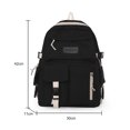 thumbnail image 3 of Bolsa Mochila de lona simple para estudiantes universitarios, mochila para ordenador portátil de color Ndcxsfigh Para Estrenar, 3 of 8