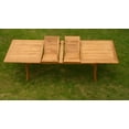 thumbnail image 6 of 9-Piece Teak Dining Set: 117" Rectangle Extendable Table + 8 Surf Folding Armless Chairs, 6 of 10