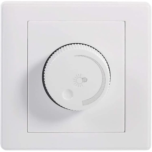 Interruptor de atenuación: práctico controlador de brillo de lámpara LED giratorio de encendido/apagado con pulsador de pared