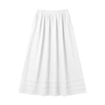 thumbnail image 4 of Lusa Long Skirts for Women 2026 Summer Boho Pleated Loose Fit Lightweight Flowy Skirt Pure Color Casual Elastic High Waisted Swing A-Line Maxi Skirts White XL, 4 of 5
