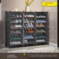 thumbnail image 2 of Zapatero con cubierta transparente a prueba de polvo, organizador de almacenamiento de zapatos, muebles, pasillo, entrada, múltiples capas, 2 of 4