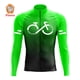 thumbnail image 2 of Jersey de ciclismo de la serie Gradient Color 2023, uniforme de ciclismo de montaña de manga larga para hombre, ropa térmica de polar para bicicleta de carretera, 2 of 5