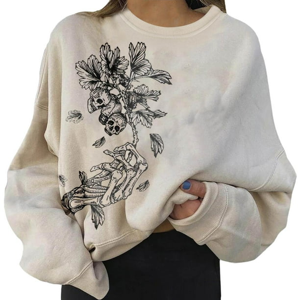 Khaki sweatshirt womens 2025