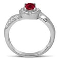 thumbnail image 4 of Antique Designer 1 Carat Red Ruby and Diamond Engagement Ring for Her in White Gold, 4 of 4