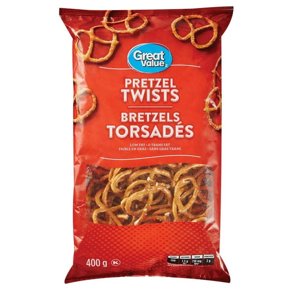 Grandes torsades de bretzel Great Value, 400 g