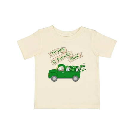 

Inktastic Hoppy St. Patrick s Day Green Bunny Truck Gift Baby Boy or Baby Girl T-Shirt